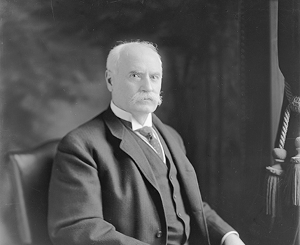 Senator Nelson Aldrich of Rhode Island