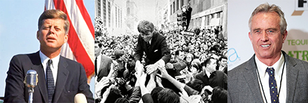 President John F. Kennedy, Robert F. Kennedy, and Robert F. Kennedy, Jr.